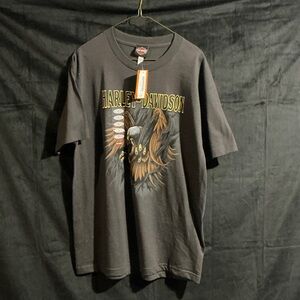 Harley-Davidson Black and Gold Eagle T-Shirt
